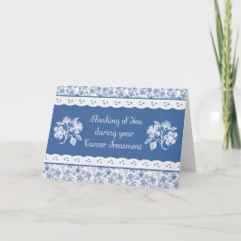 Krebsbehandlung Lacy floral Denken Sie an Ihre Kar Karte
