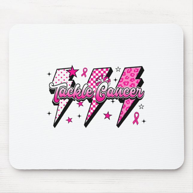 Krebsbekämpfung Brustkrebs-Bewusstsein Mousepad (Vorne)