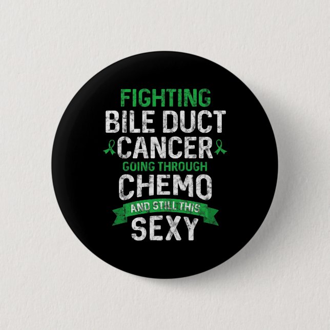 Krebsbekämpfung Gallenkrebs Patient Chemo Thor Button (Vorderseite)