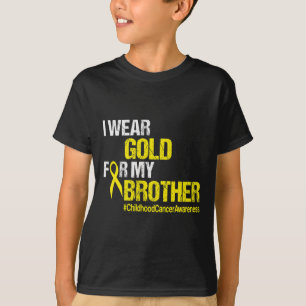 Krebsbewusstsein bei Kindern Brother Yellow Ribbon T-Shirt