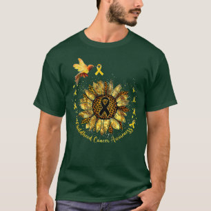 Krebsbewusstsein bei Kindern Hummingbird Yellow Su T-Shirt
