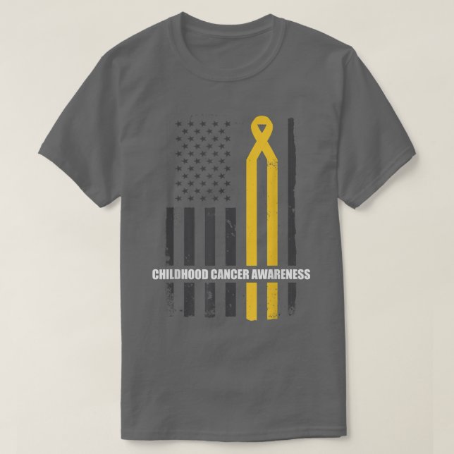 Krebsbewusstsein bei Kindern T-Shirt (Design vorne)