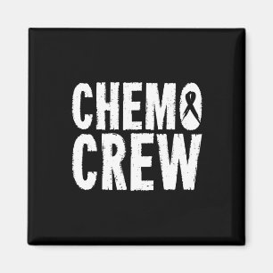 Krebsbewusstsein Chemo Crew Survivor Geschenk Magnet
