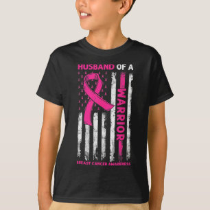 Krebsbewusstsein Ehemann Einer Kriegerin Amerikani T-Shirt