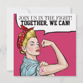 Krebsbewusstsein - Einladung zu rosa Ribbon