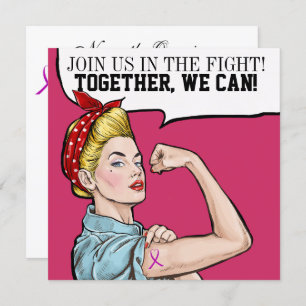 Krebsbewusstsein - Einladung zu rosa Ribbon