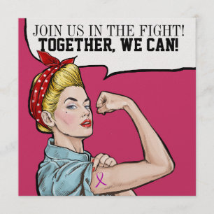 Krebsbewusstsein - Einladung zu rosa Ribbon