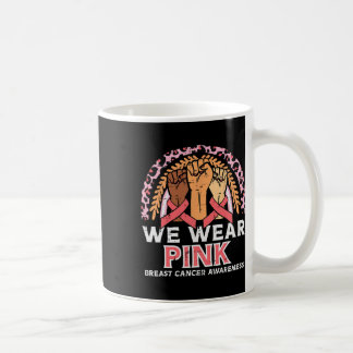 Krebsbewusstsein Fists Wir tragen rosa Männer Frau Kaffeetasse