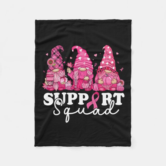 Krebsbewusstsein für Frauen - Selbsthilfegruppe Fleecedecke (Vorderseite)