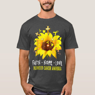 Krebsbewusstsein im Kindesalter Hoffnung Liebe Son T-Shirt