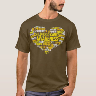 Krebsbewusstsein im Kindesalter Hoffnung Unterstüt T-Shirt
