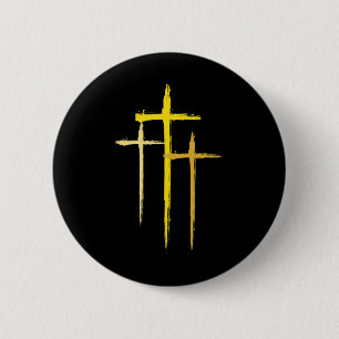 Krebsbewusstsein im Kindesalter Kreuz Christliche Button