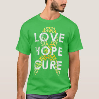 Krebsbewusstsein im Kindesalter Liebe Hoffnung Hei T-Shirt