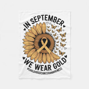 Krebsbewusstsein im Kindesalter mit Butterflut Fleecedecke