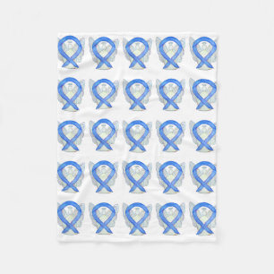 Krebsbewusstsein im Lavendel-Band-Fleece-Decken Fleecedecke