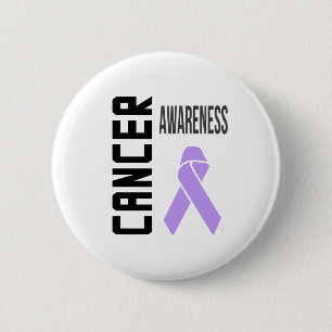 Krebsbewusstsein Lavendel (alle Krebsarten) Band Button