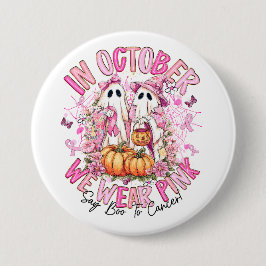 Krebsbewusstsein - Oktober tragen wir Pink Button