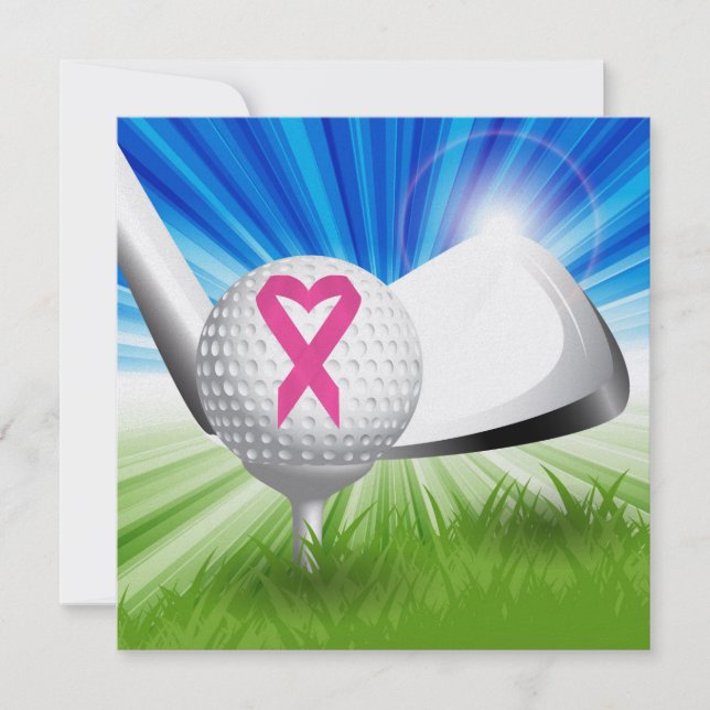 Krebsbewusstsein Pink Ribbon Golf (Vorderseite)