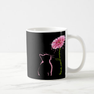 Krebsbewusstsein Rosa Band Daisy Blume Cat Liebe Kaffeetasse