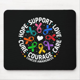 Krebsbewusstsein-Shirts unterstützen Schleifen Kre Mousepad