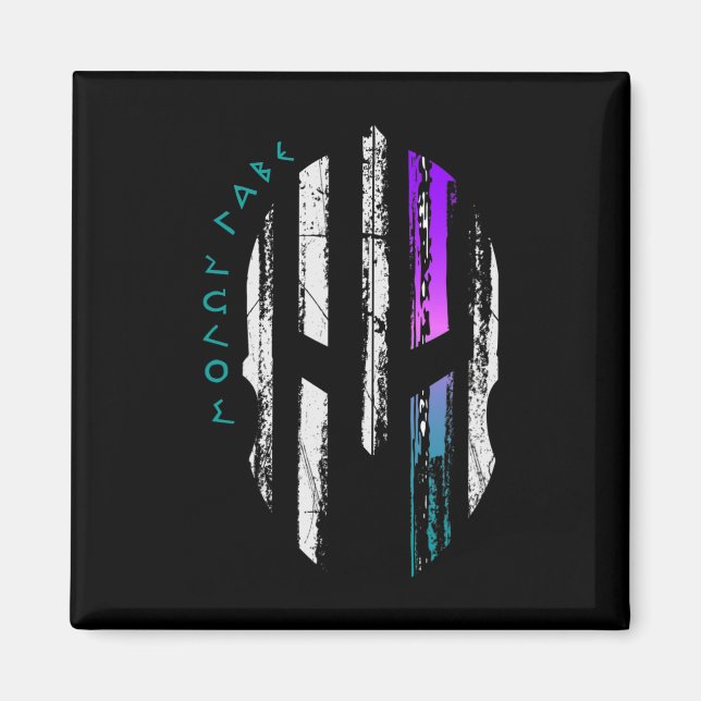 Krebsbewusstsein Spartaner Kriegerhelm Thin Line Magnet (Vorne)