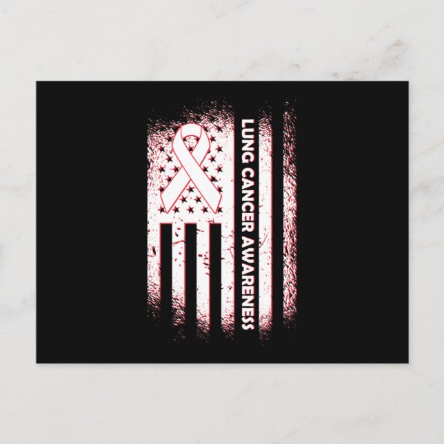 Krebsbewusstsein Survivor Lungenkrebs Bewusstsein  Postkarte (Vorderseite)