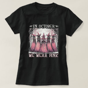 Krebsbewusstsein tragen wir rosa T-Shirt