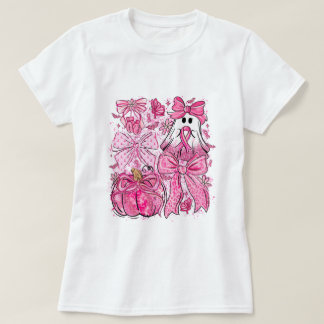 Krebsbewusstsein tragen wir rosa T-Shirt