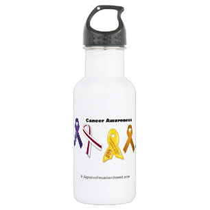 Krebsbewusstsein Trinkflasche