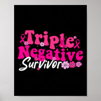 Krebsbewusstsein Triple Negative Survivor Blume