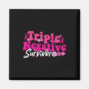 Krebsbewusstsein Triple Negative Überlebende Blume Magnet