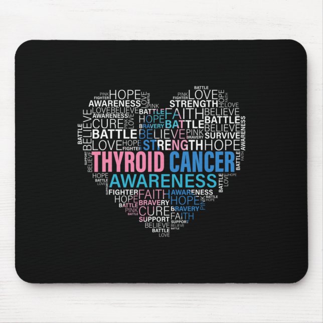 Krebsbewusstsein und Hoffnung unterstützen starken Mousepad (Vorne)