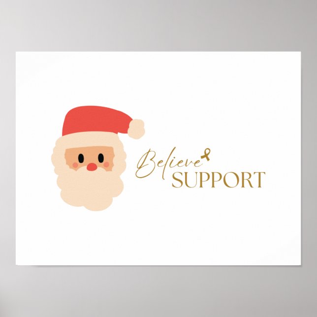 Krebsbewusstsein. Weihnachts-Weihnachtsgebäck Poster (Vorne)