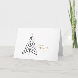 Krebsbewusstsein. Weihnachtsgrußkarten Karte