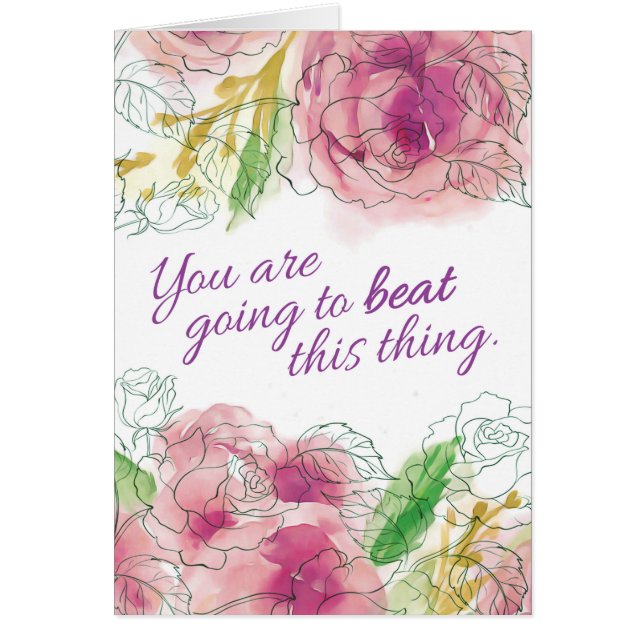 Krebsdiagnose, Sie werden dieses Ding besiegen (Vorne)