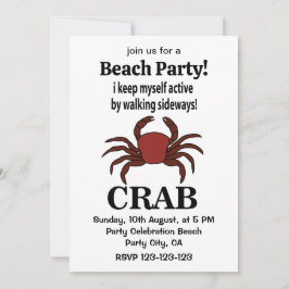 Krebse Ich Behielt mich aktiv, indem ich auf der S Einladung