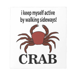 Krebse Ich Behielt mich aktiv, indem ich auf der S Notizblock