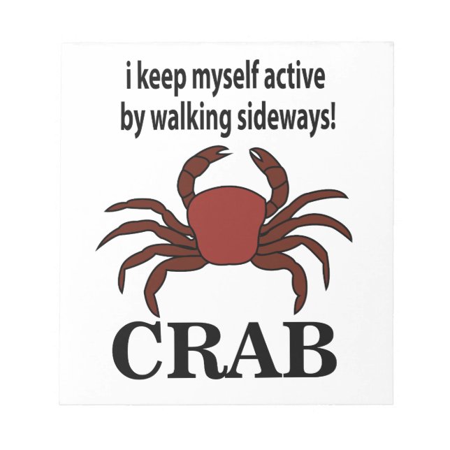 Krebse Ich Behielt mich aktiv, indem ich auf der S Notizblock (Vorderseite)