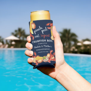 Krebse Kochen Meeresfrüchte Verlobungsfeier Selters Dosenkühler