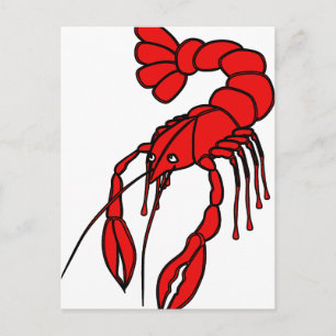 Krebse Postkarte