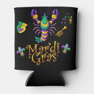 Krebse/Trompete/Maske/Lilie Mardi Gras Dosenkühler