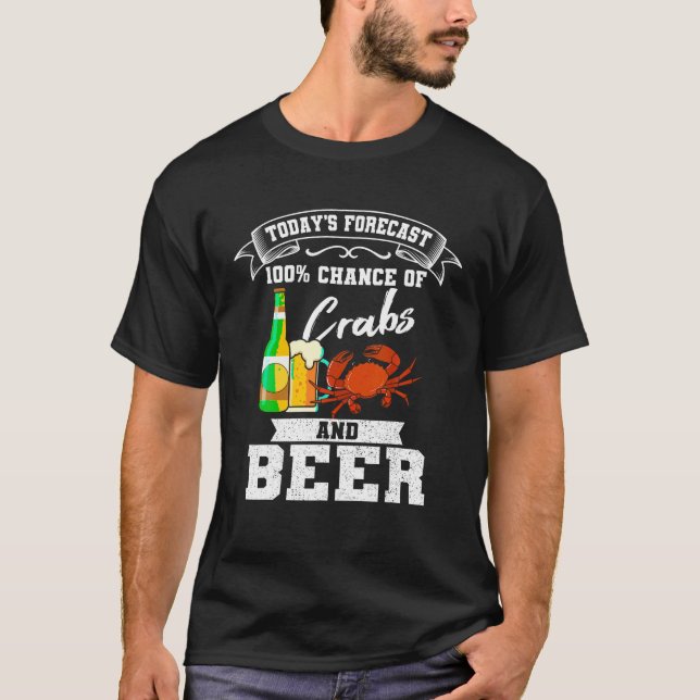 Krebse und Bier Chesapeake Shirt Crabbing (Vorderseite)