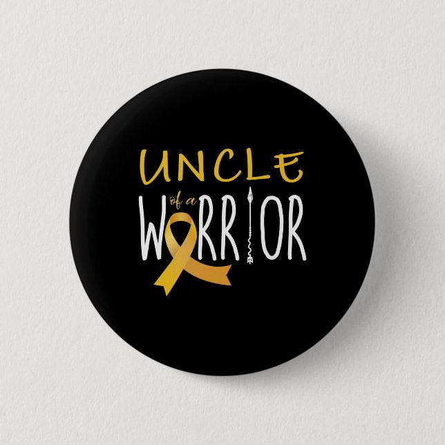 Krebserkrankung im Kindesalter Onkel eines Krieger Button (Vorderseite)