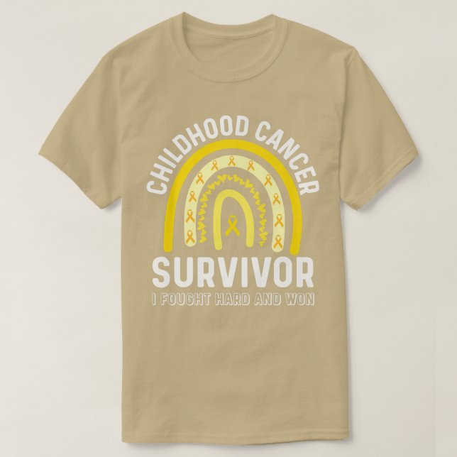 Krebserkrankungen bei Kindern Ende des Chemo-Kampf T-Shirt (Design vorne)