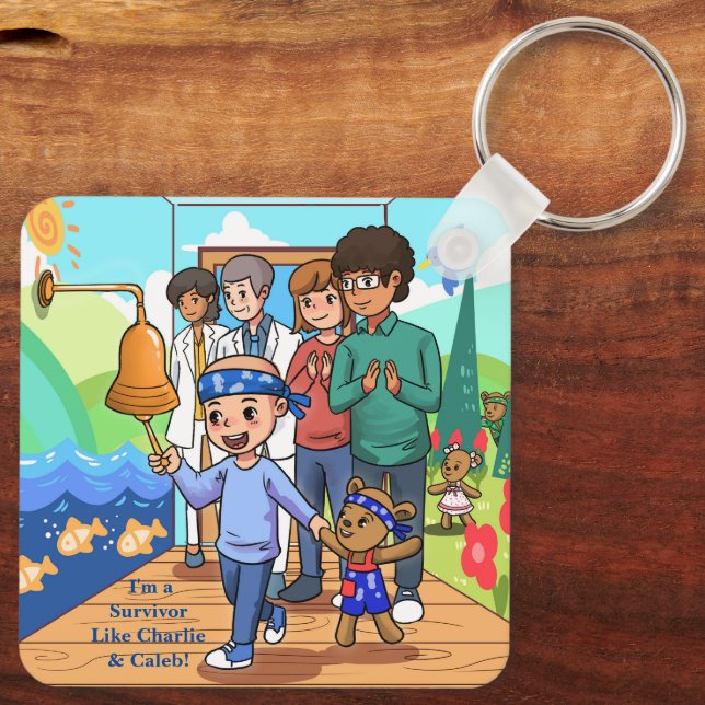 Krebsfreies Inspiration-Schlüsselanhänger Schlüsselanhänger (Rückseite)