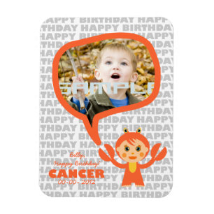 Krebsgeschmack Geburtstag Sake für Kinder Magnet