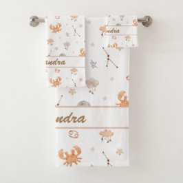 Krebsgeschwür | Gentle & Snuggly für Little Crabs Badhandtuch Set