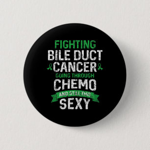 Krebskämpfer Gallengangskrebs Patient Chemotherapi Button