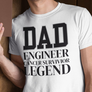 Krebskämpfer-Ingenieur Vater Gift Survivor T-Shirt