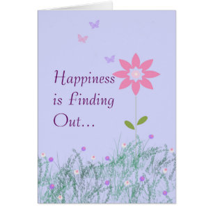 Krebskarte mit Blume und Vögeln